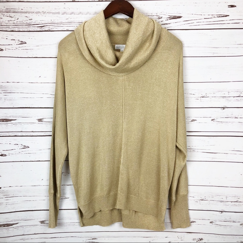 Joseph A. Gold Sweater with cowl neck